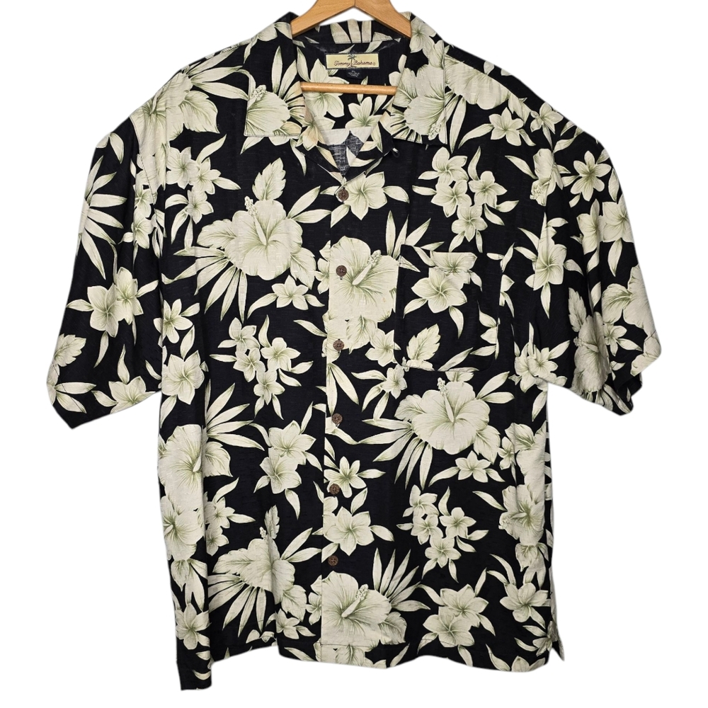 Tommy Bahama Silk Hawaiian Shirt - Tropical - Mens XL